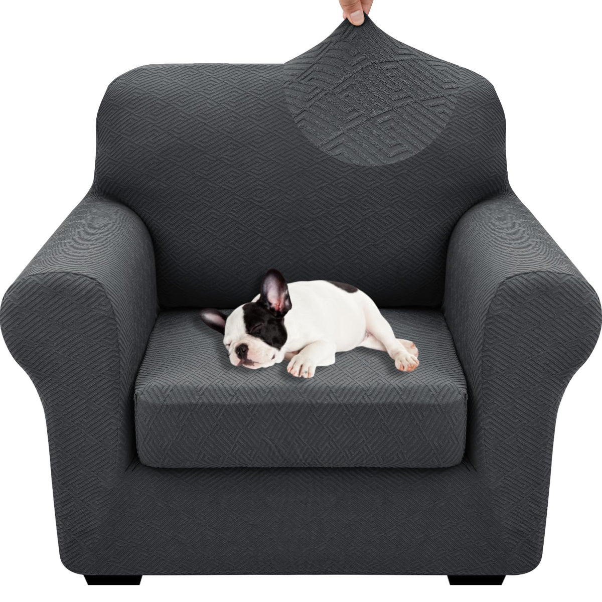XINEAGE 4-Piece Stretch Sofa Cover, Washable Couch Covers for Dog