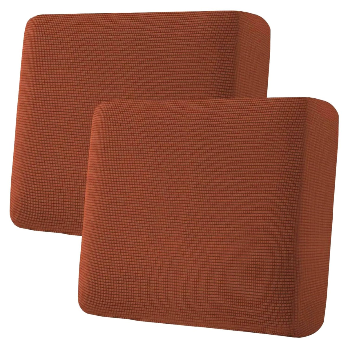 H.VERSAILTEX Super Stretch Individual Seat Cushion/Couch Slipcover Sets Thick Jacquard Textured Twill Fabric (3 Piece Sofa Covers, Sand)