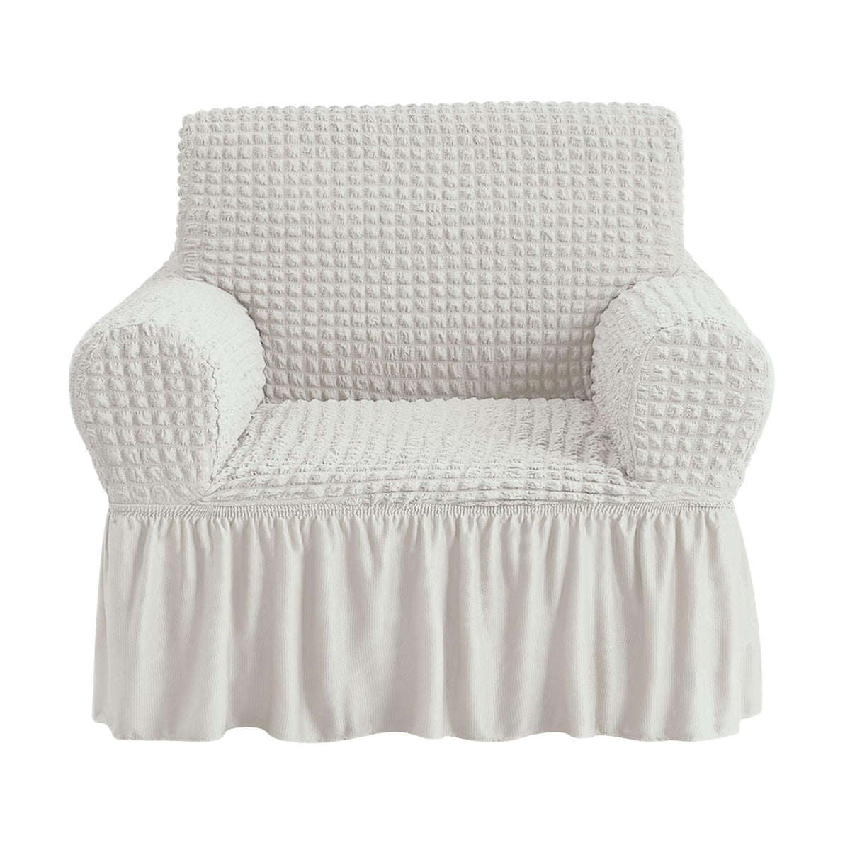NICEEC Sofa Covers Beige Couch Cover Stretch Sofa Slipcovers with Skirt