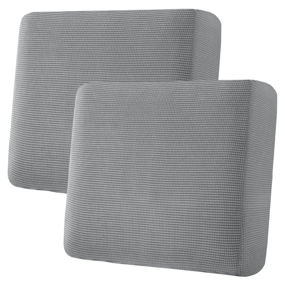 H.VERSAILTEX Super Stretch Individual Seat Cushion/Couch Slipcover Sets Thick Jacquard Textured Twill Fabric (3 Piece Sofa Covers, Sand)