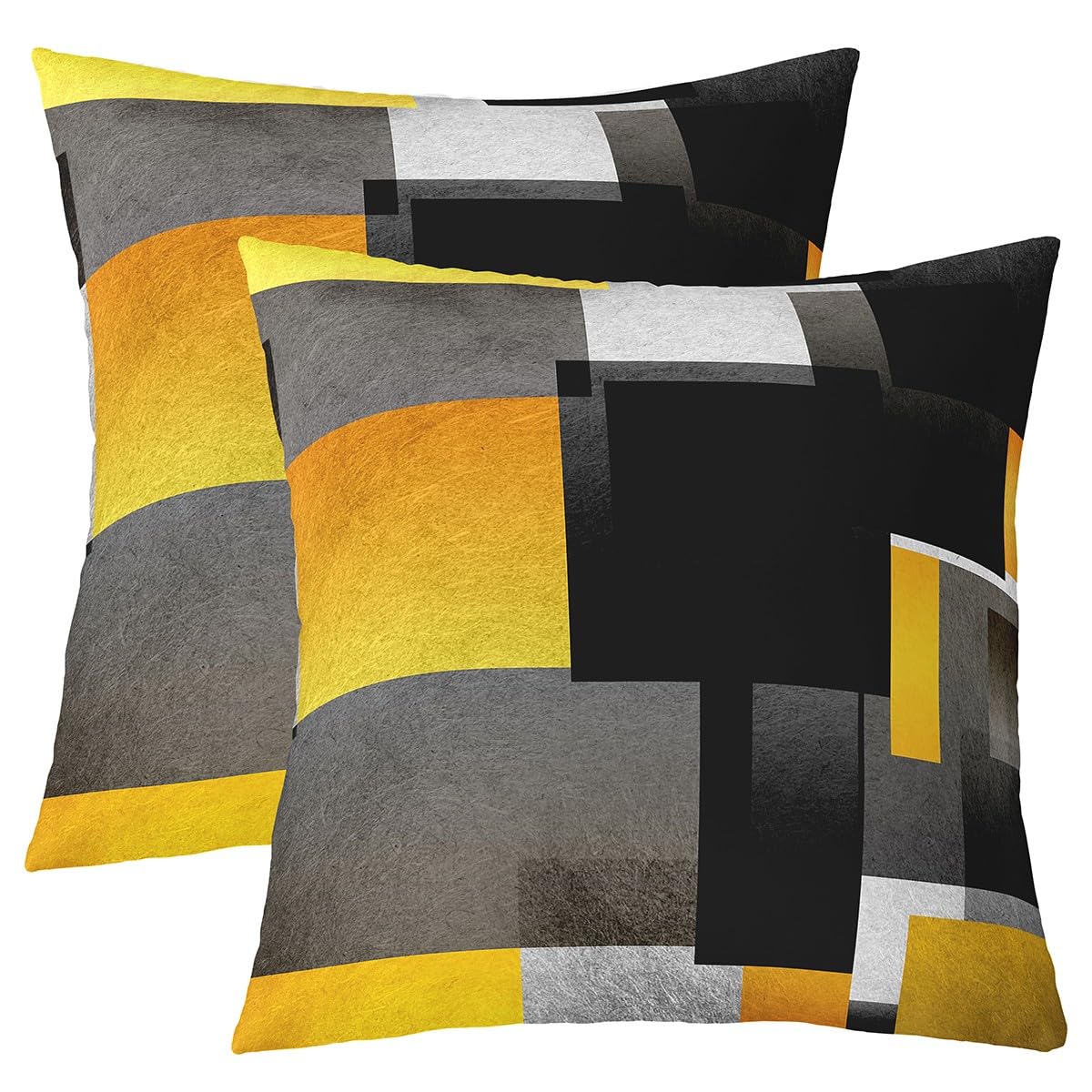 Feelyou Throw Geometric Square Pillow Covers 18x18 Inches