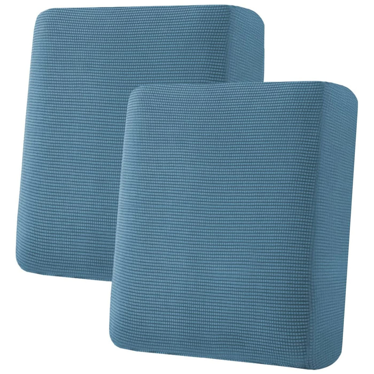 H.VERSAILTEX Super Stretch Individual Seat Cushion/Couch Slipcover Sets Thick Jacquard Textured Twill Fabric (3 Piece Sofa Covers, Sand)