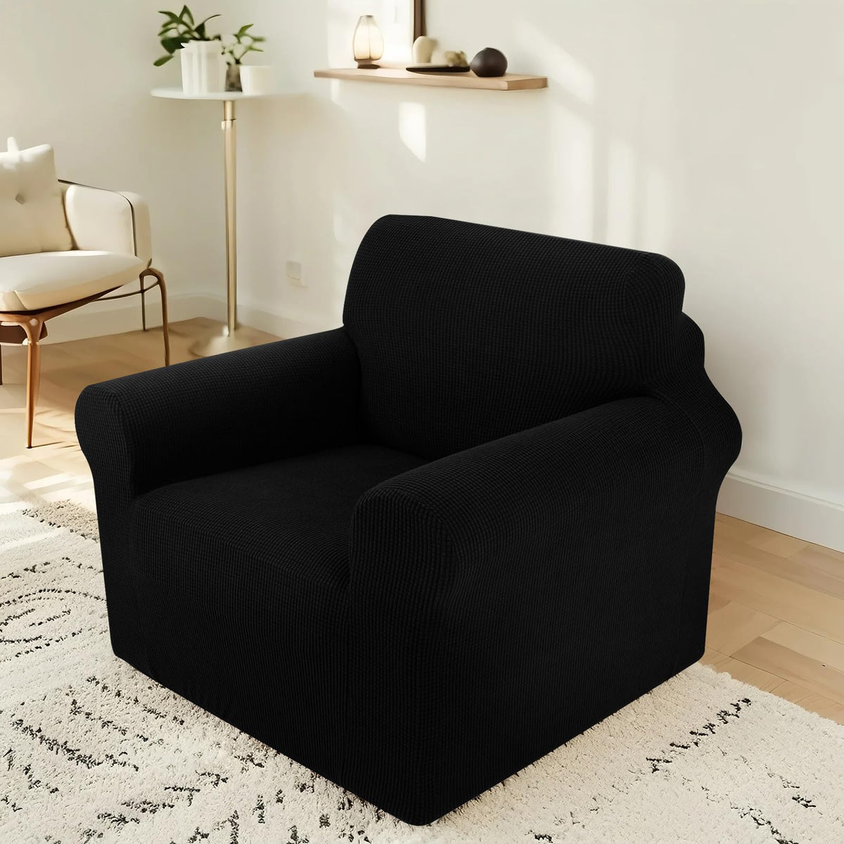 Stretch Couch Covers for Sofa Washable, Large, Chocolate