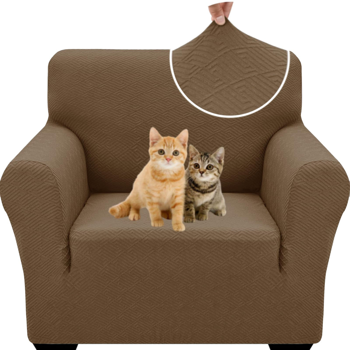 XINEAGE Stretch Jacquard Sofa Cover, Non Slip Sofa Slipcover for Dog