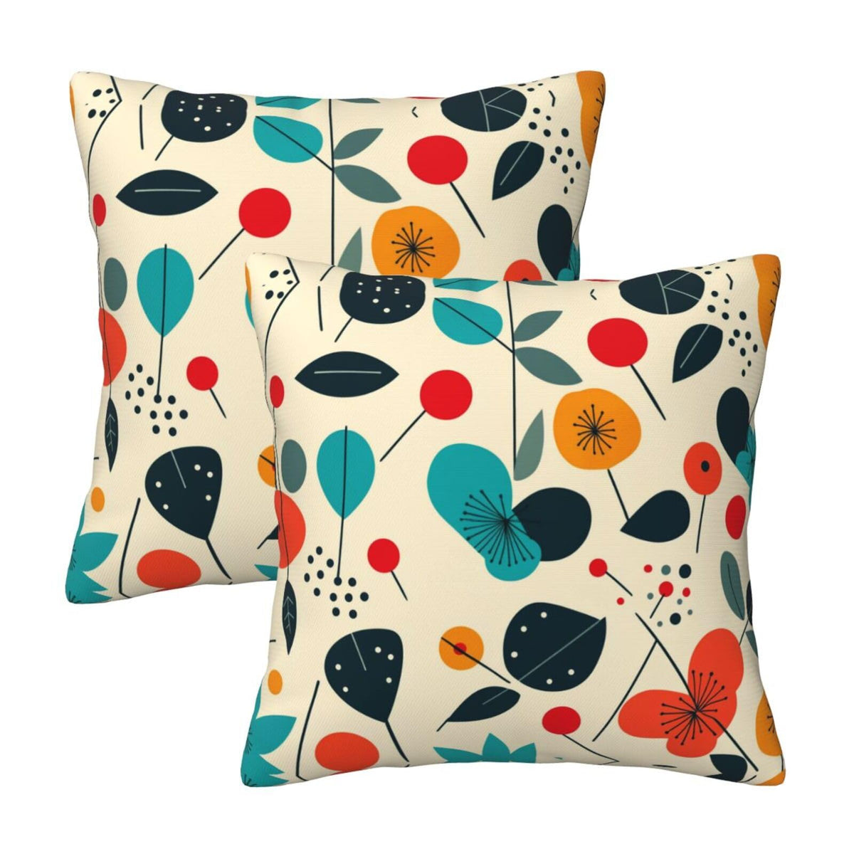 Landscape Throw Pillow Covers 18x18 Inch Set of 2 Western Decorative Cushion Cases for Couch Living Room Bedroom