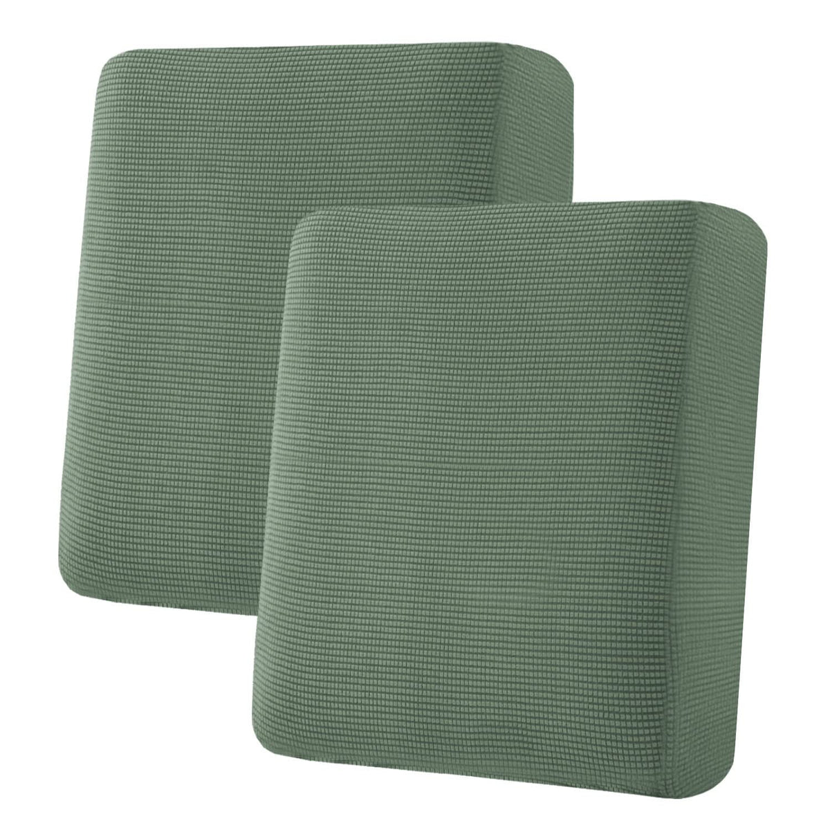 H.VERSAILTEX Super Stretch Individual Seat Cushion/Couch Slipcover Sets Thick Jacquard Textured Twill Fabric (3 Piece Sofa Covers, Sand)