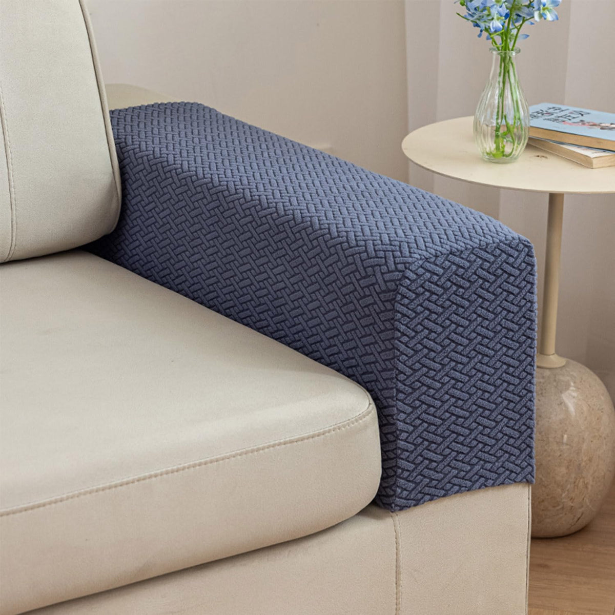 Sofa Covers Couch Covers for Sofa Pet Friendly Couch Cushion Covers Universal Sofa Covers Washable Stretch Slipcovers for Sectional Sofa (Texture Light Gray,Large Single Seat Cover)