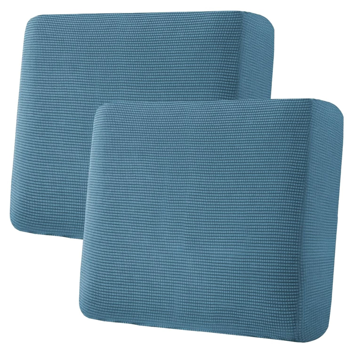 H.VERSAILTEX Super Stretch Individual Seat Cushion/Couch Slipcover Sets Thick Jacquard Textured Twill Fabric (3 Piece Sofa Covers, Sand)