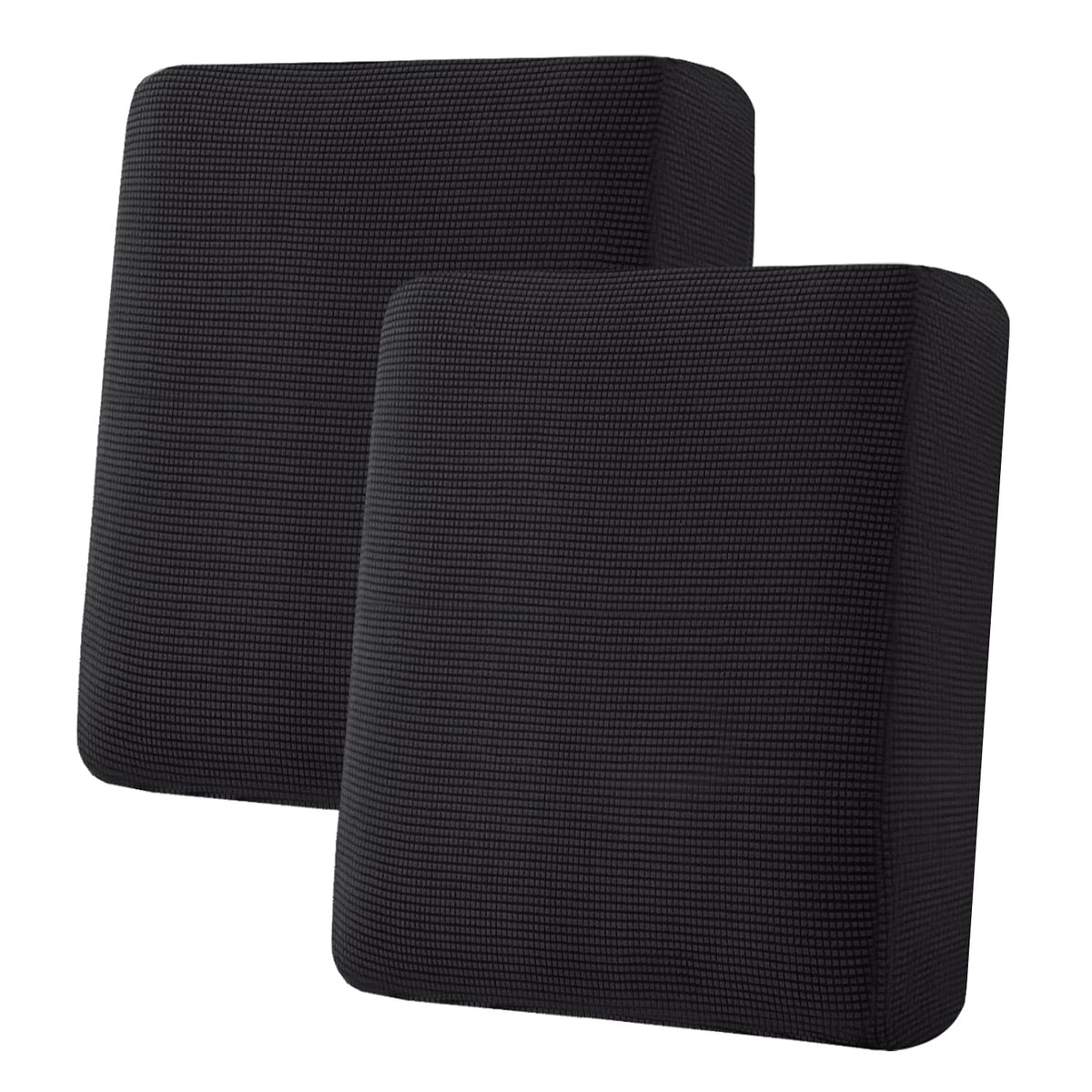 H.VERSAILTEX Super Stretch Individual Seat Cushion/Couch Slipcover Sets Thick Jacquard Textured Twill Fabric (3 Piece Sofa Covers, Sand)