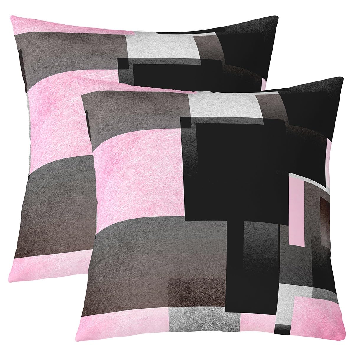 Feelyou Throw Geometric Square Pillow Covers 18x18 Inches