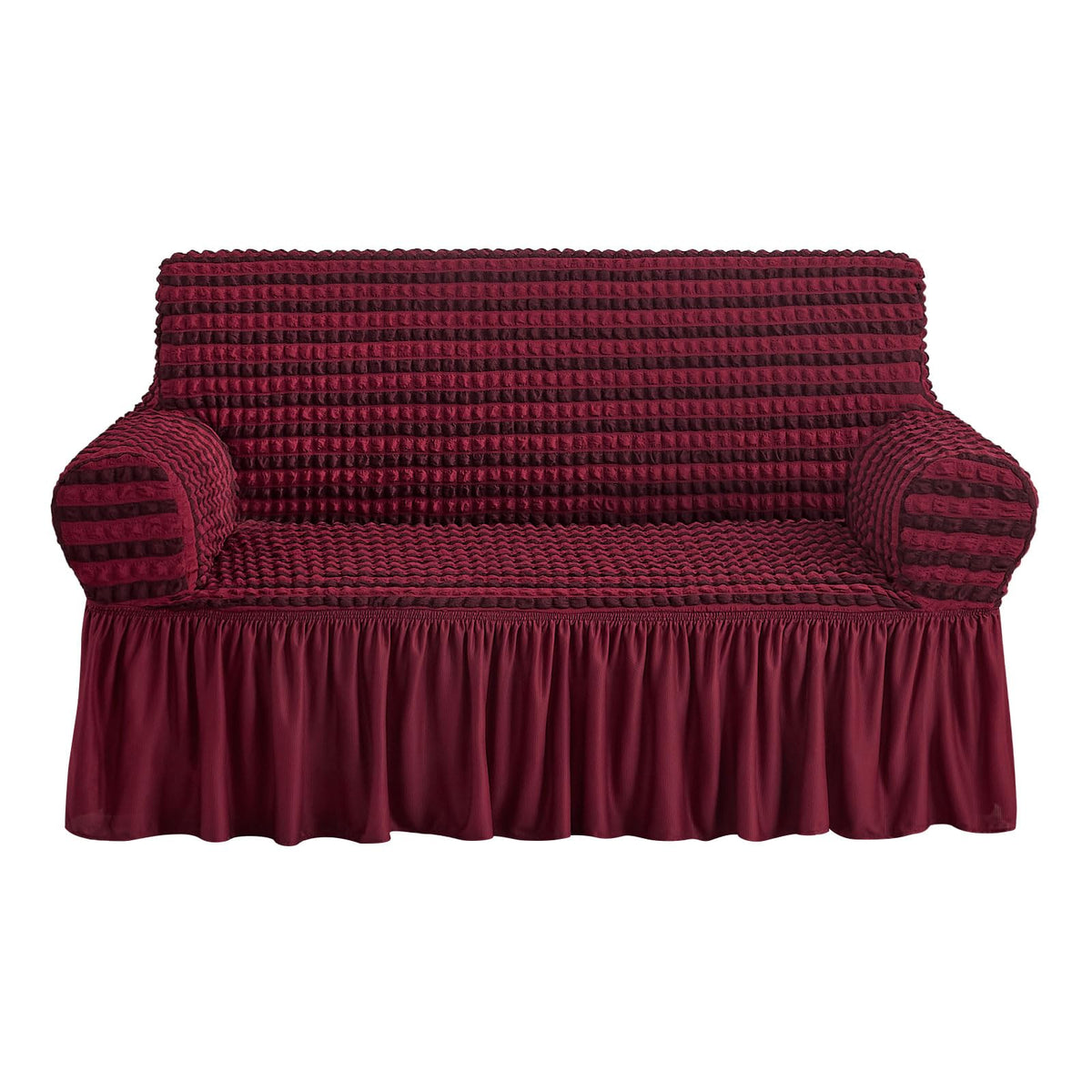 NICEEC Sofa Covers Beige Couch Cover Stretch Sofa Slipcovers with Skirt