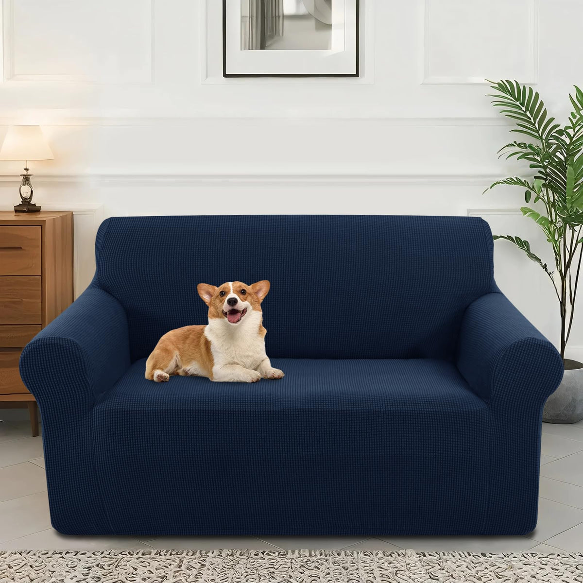 Stretch Couch Covers for Sofa Washable, Large, Chocolate