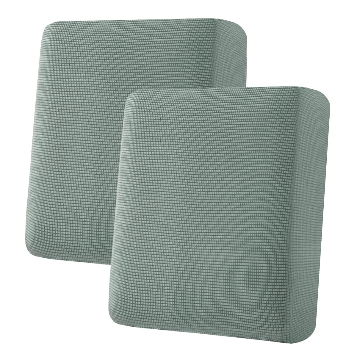 H.VERSAILTEX Super Stretch Individual Seat Cushion/Couch Slipcover Sets Thick Jacquard Textured Twill Fabric (3 Piece Sofa Covers, Sand)
