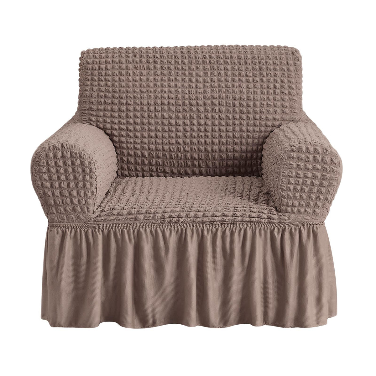 NICEEC Sofa Covers Beige Couch Cover Stretch Sofa Slipcovers with Skirt