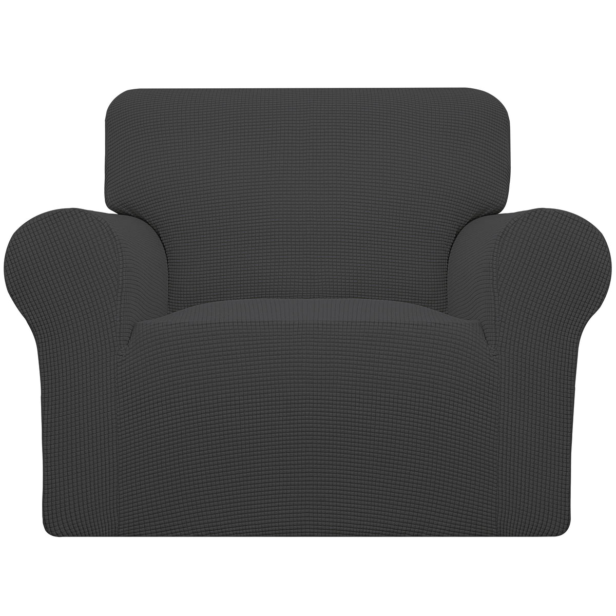 Easy-Going Stretch Oversized Sofa Couch Slipcover Washable Dark Gray