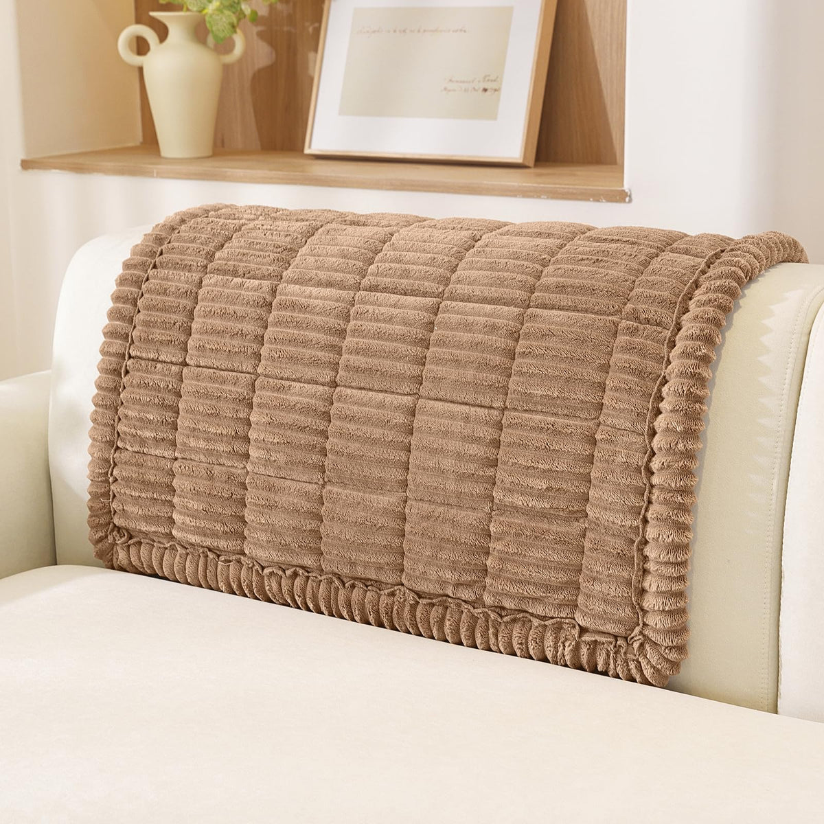 OstepDecor Couch Cover for Dogs, Washable Non Slip Sofa Cover for Pets
