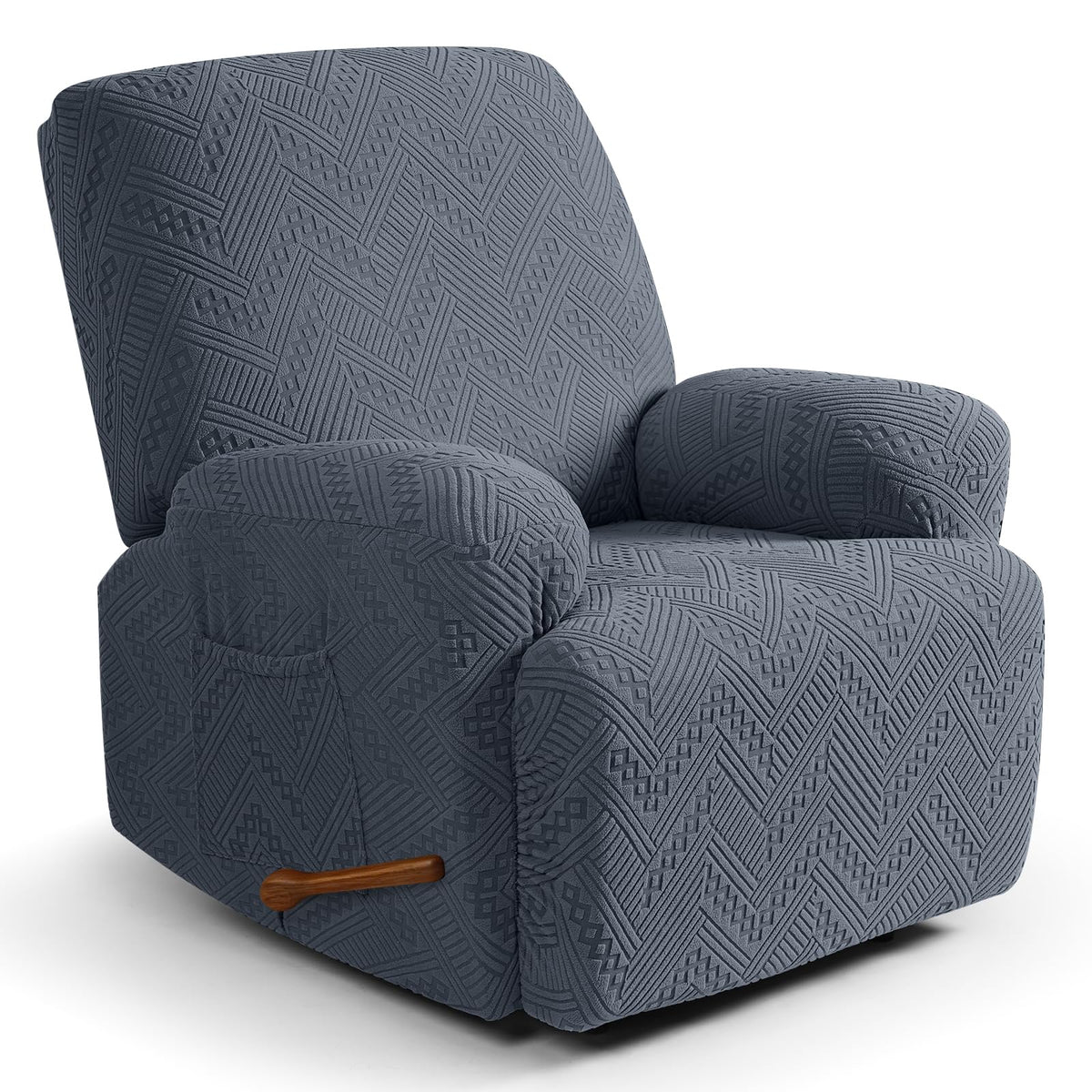 Ruaozz Recliner Couch Covers, Soft Stretch Sofa Slipcover, Chocolate