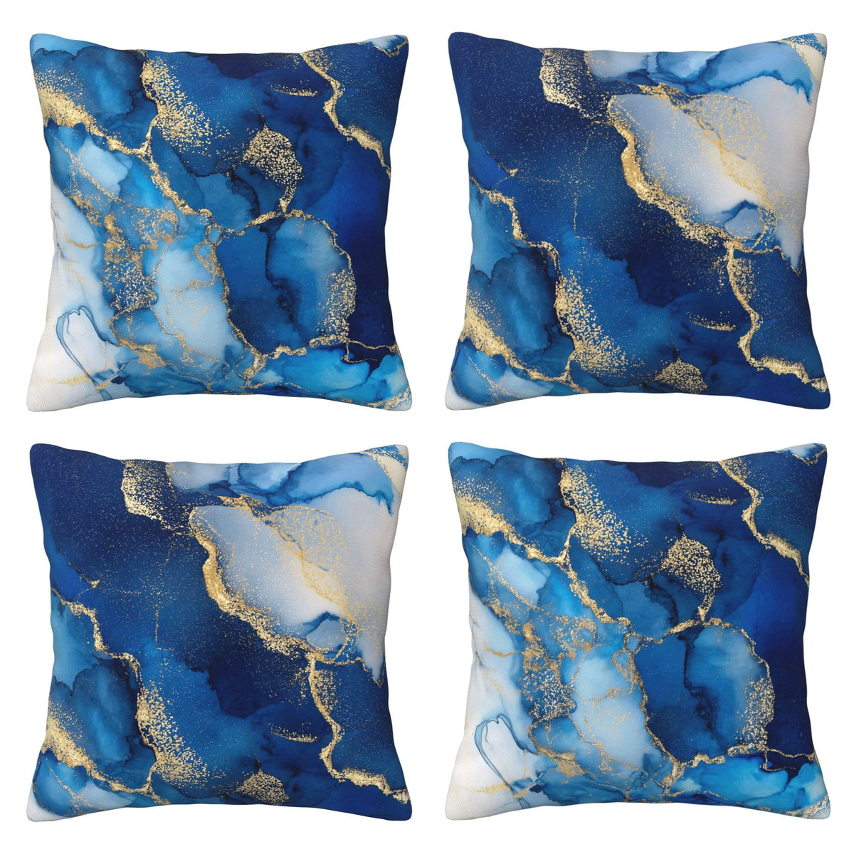 Abstract Art Throw Pillow Covers 18 X 18 Inch Set of 4 Decorative Cushion Cover Home Decor for Sofa Chair Couch Bedroom Living Room
