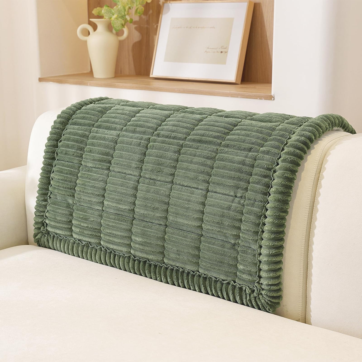 OstepDecor Couch Cover for Dogs, Washable Non Slip Sofa Cover for Pets