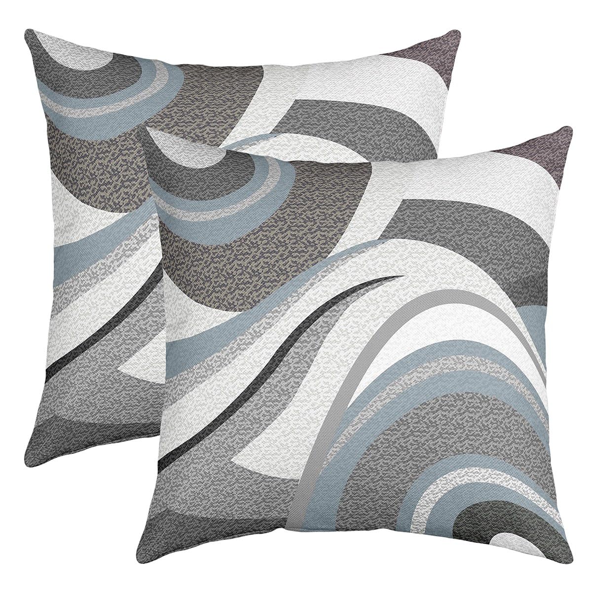 Feelyou Throw Geometric Square Pillow Covers 18x18 Inches