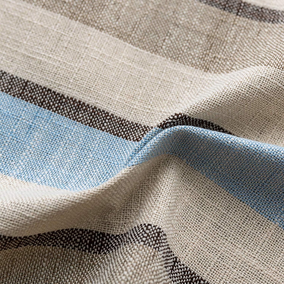 2 Pieces Decorative Classic Retro Stripe Throw Pillow Cover Soft Faux Linen Modern Farmhouse Lumbar Cushion Case for Sofa Bedroom Car 12 x 20 Inch Grey Blue Mixed