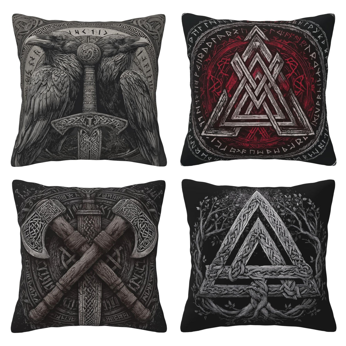 bassyil Abstract Geometry Throw Pillow Covers 18x18 Inch Set of 4 Western Decorative Cushion Cases for Couch Bedroom Living Room Sofa Patio