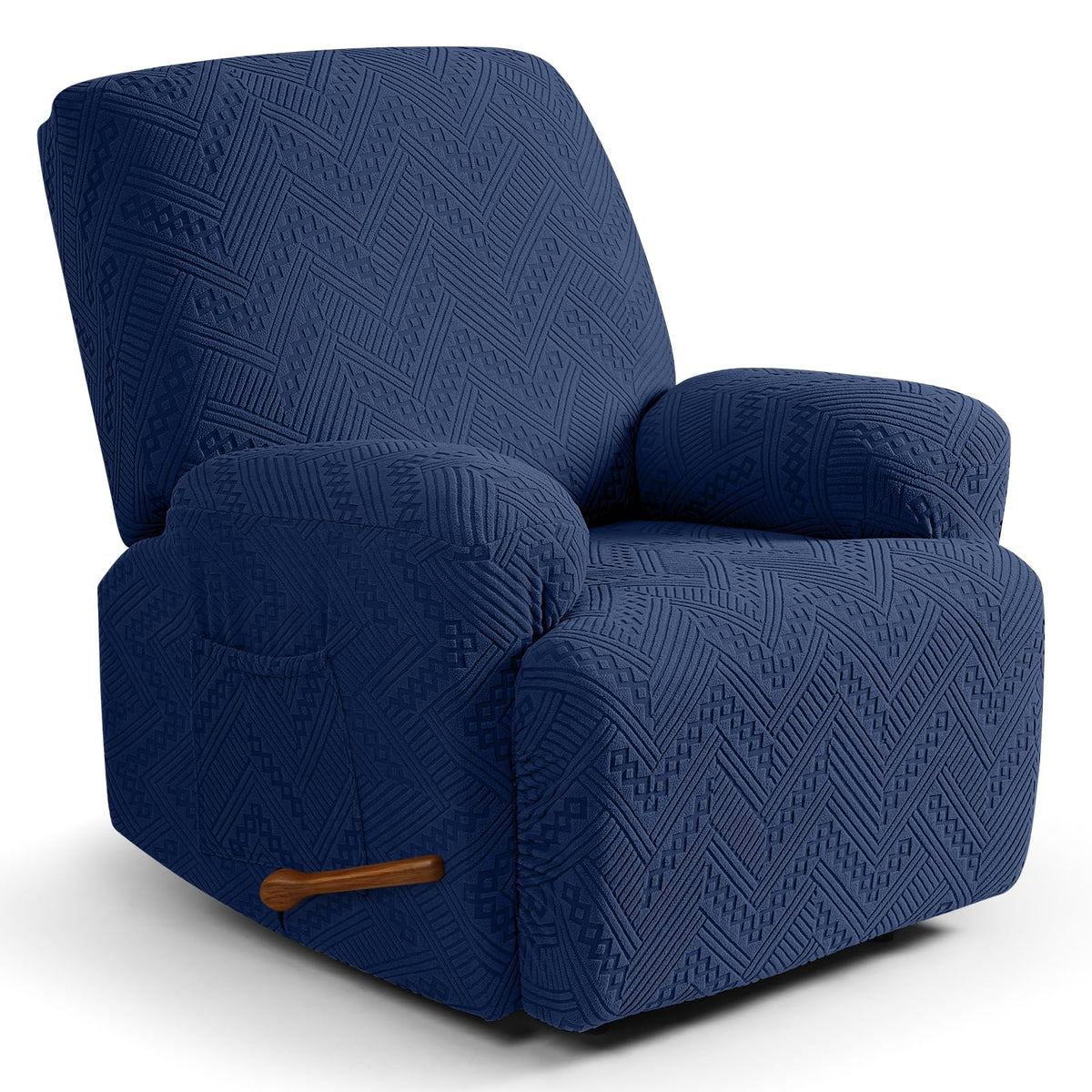 Ruaozz Recliner Couch Covers, Soft Stretch Sofa Slipcover, Chocolate