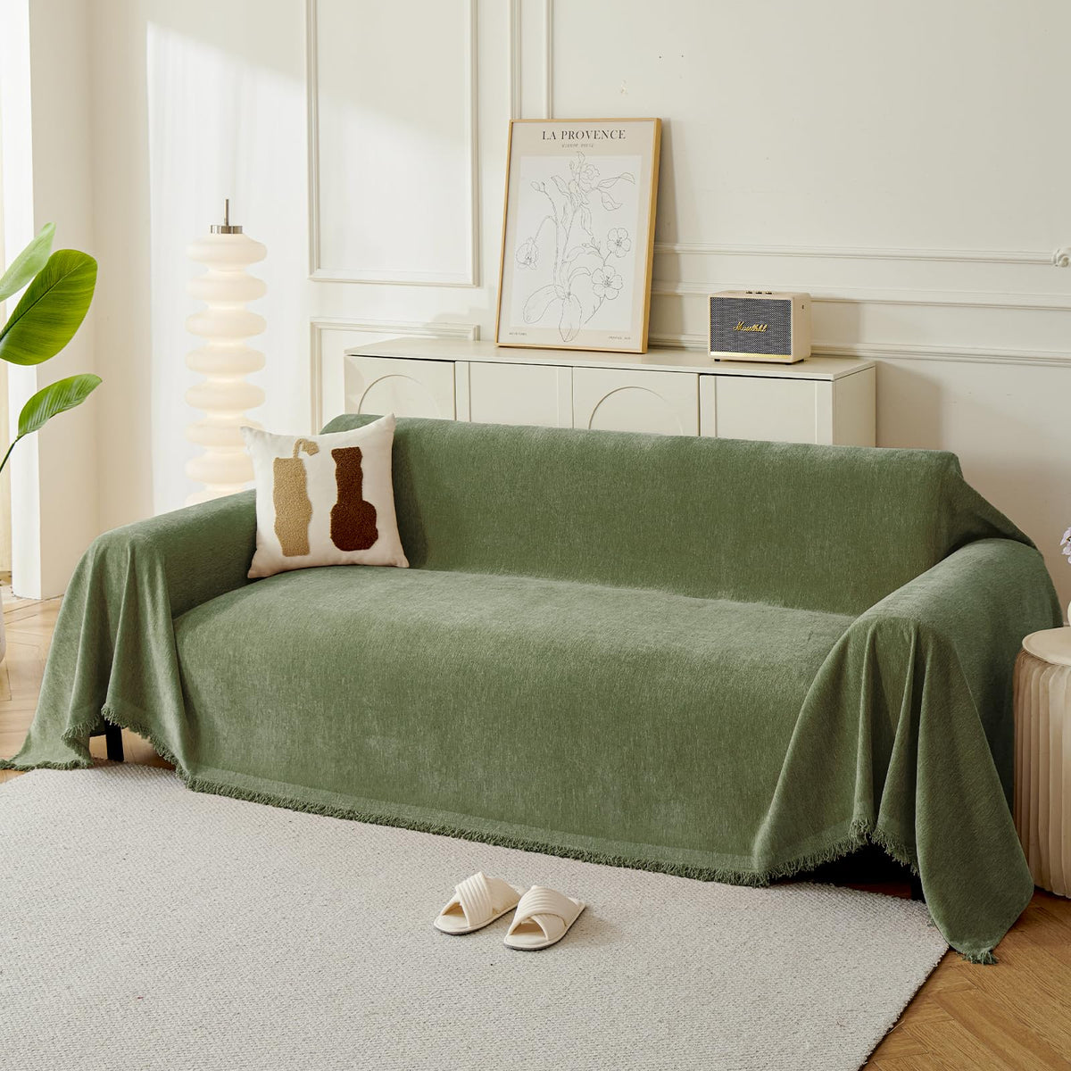 Couch Cover for Sofa, Boho Sofa Covers Washable 3 Cushion for Dogs