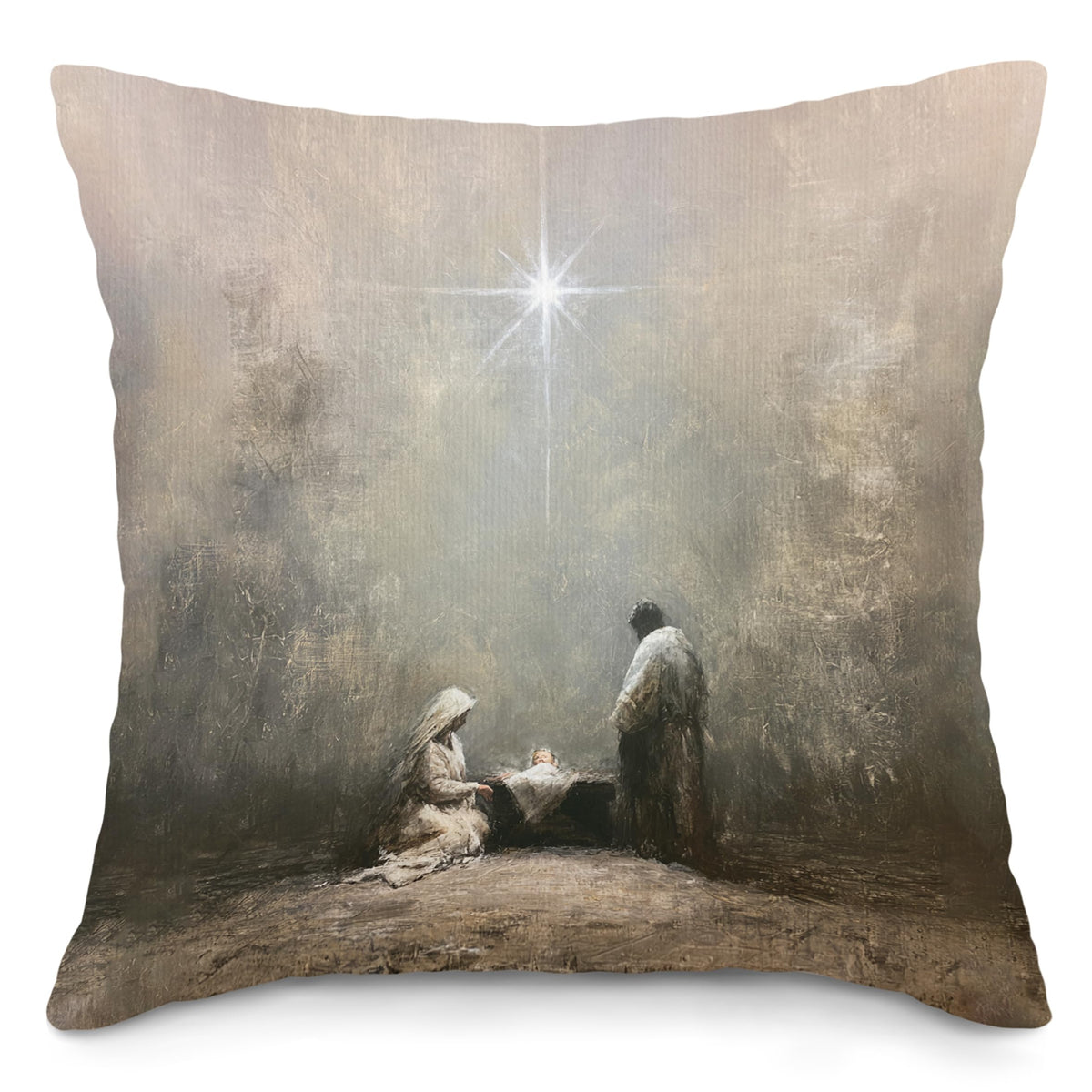 Vintage Christmas Tree Fireplace Throw Pillow Covers