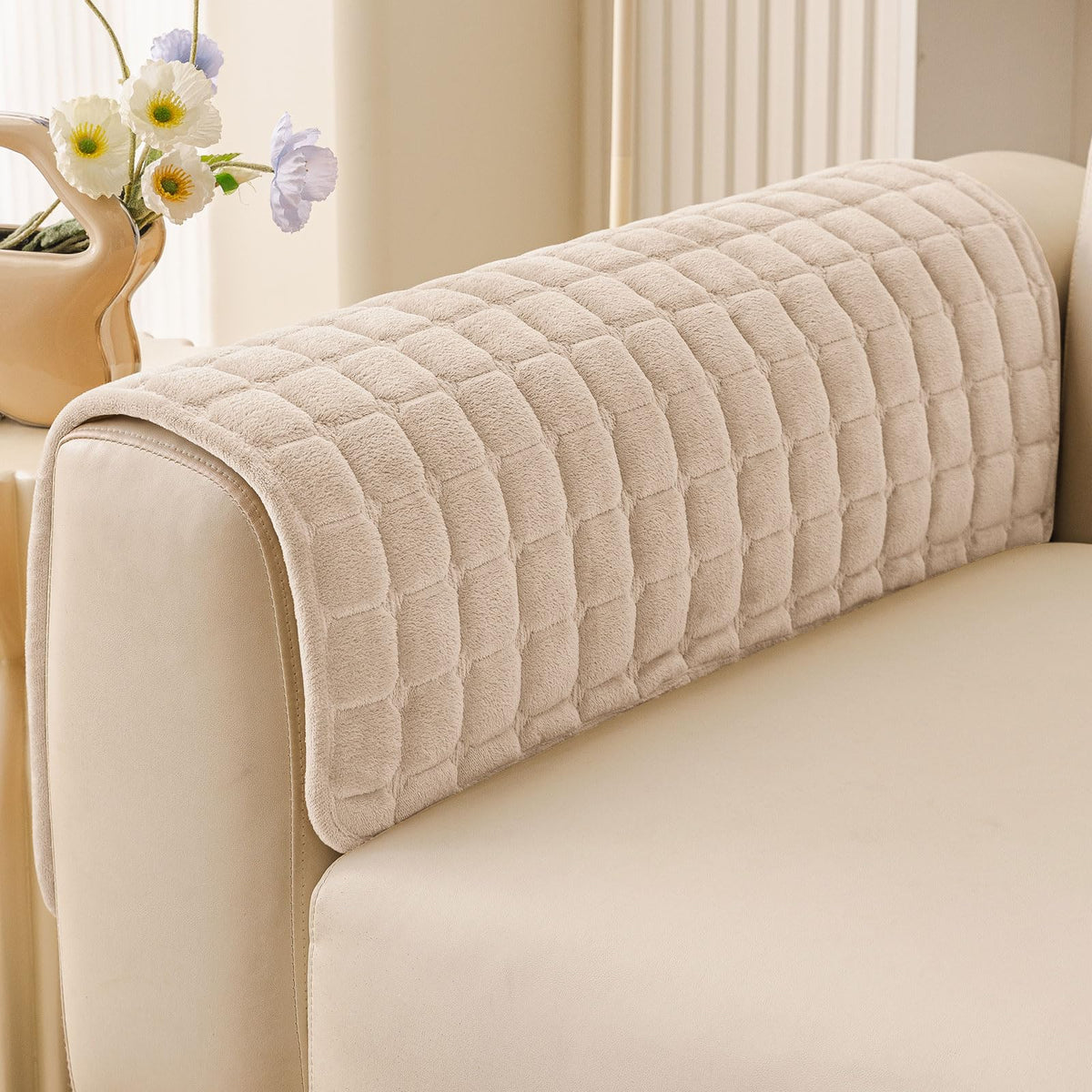Smiry Velvet Couch Cover for Dogs, Non Slip Soft Sofa Protector for Pets