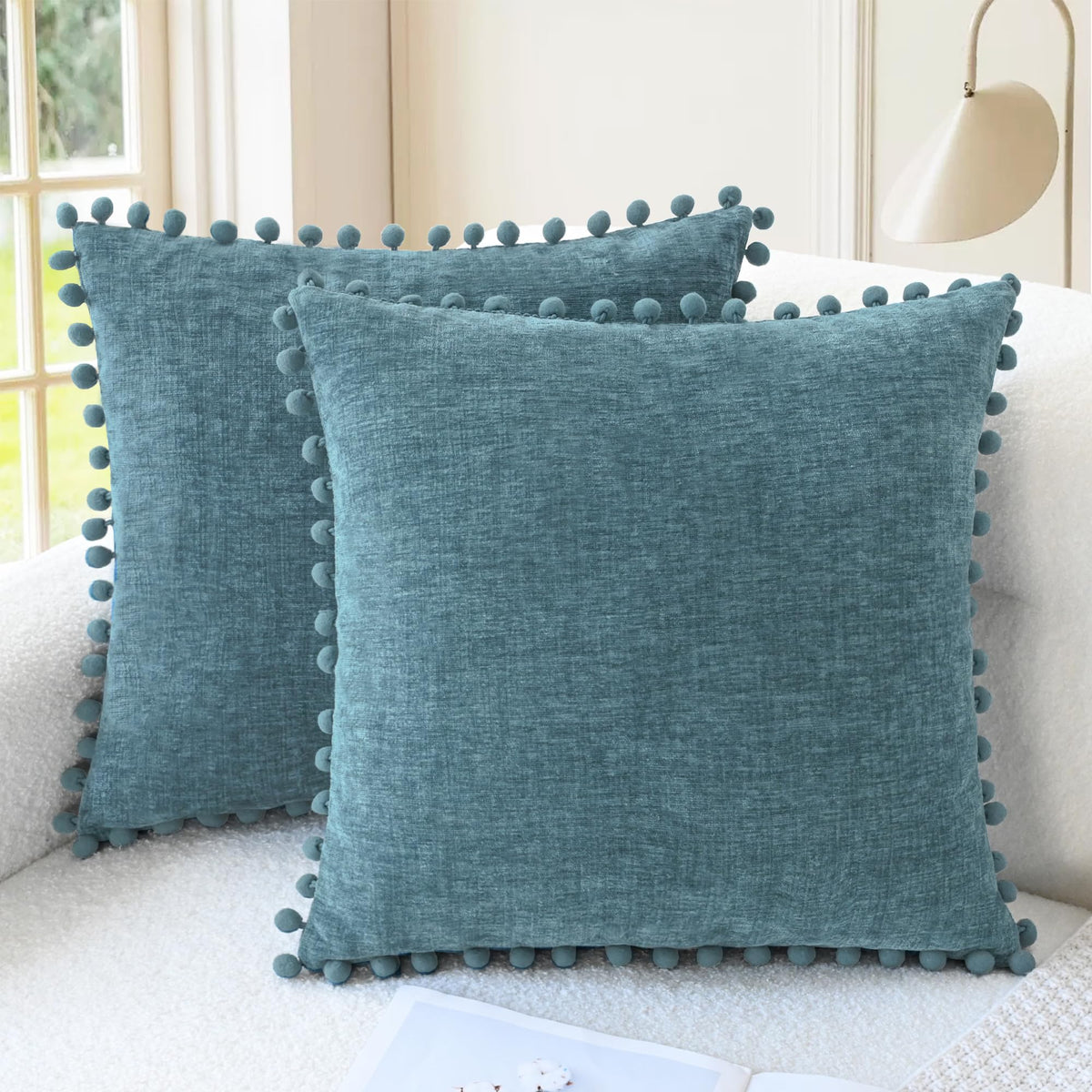 CaliTime Decorative Couch Throw Pillow Covers 20 X 12 Inches Apricot Brown