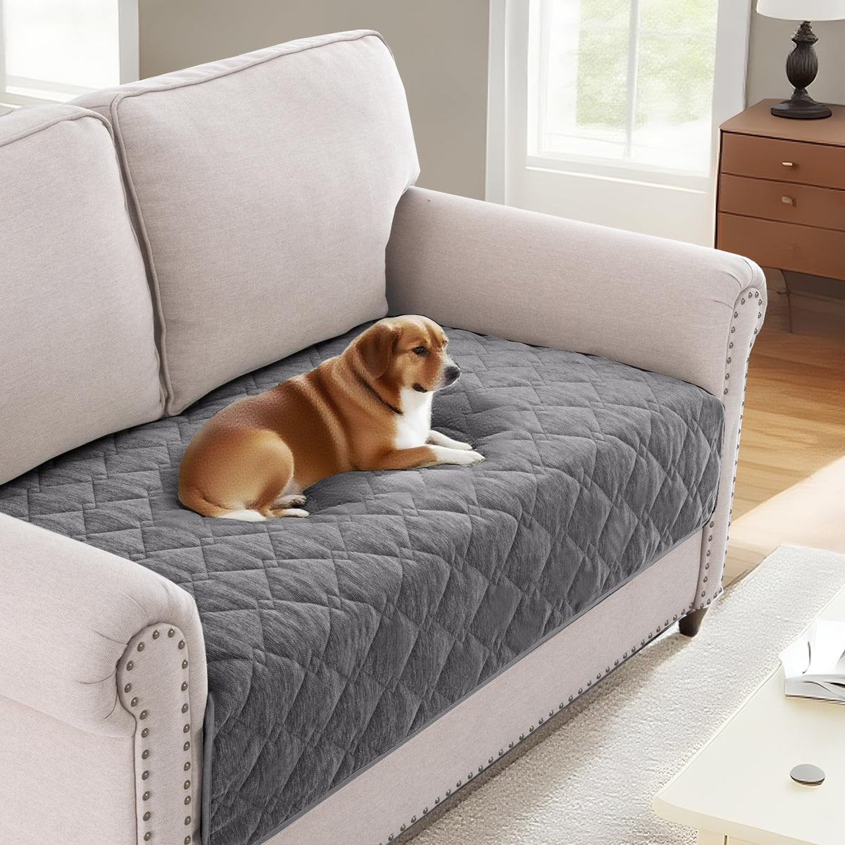 H.VERSAILTEX Couch Cover for Dogs, Non-Slip Washable Pet Sofa Protector
