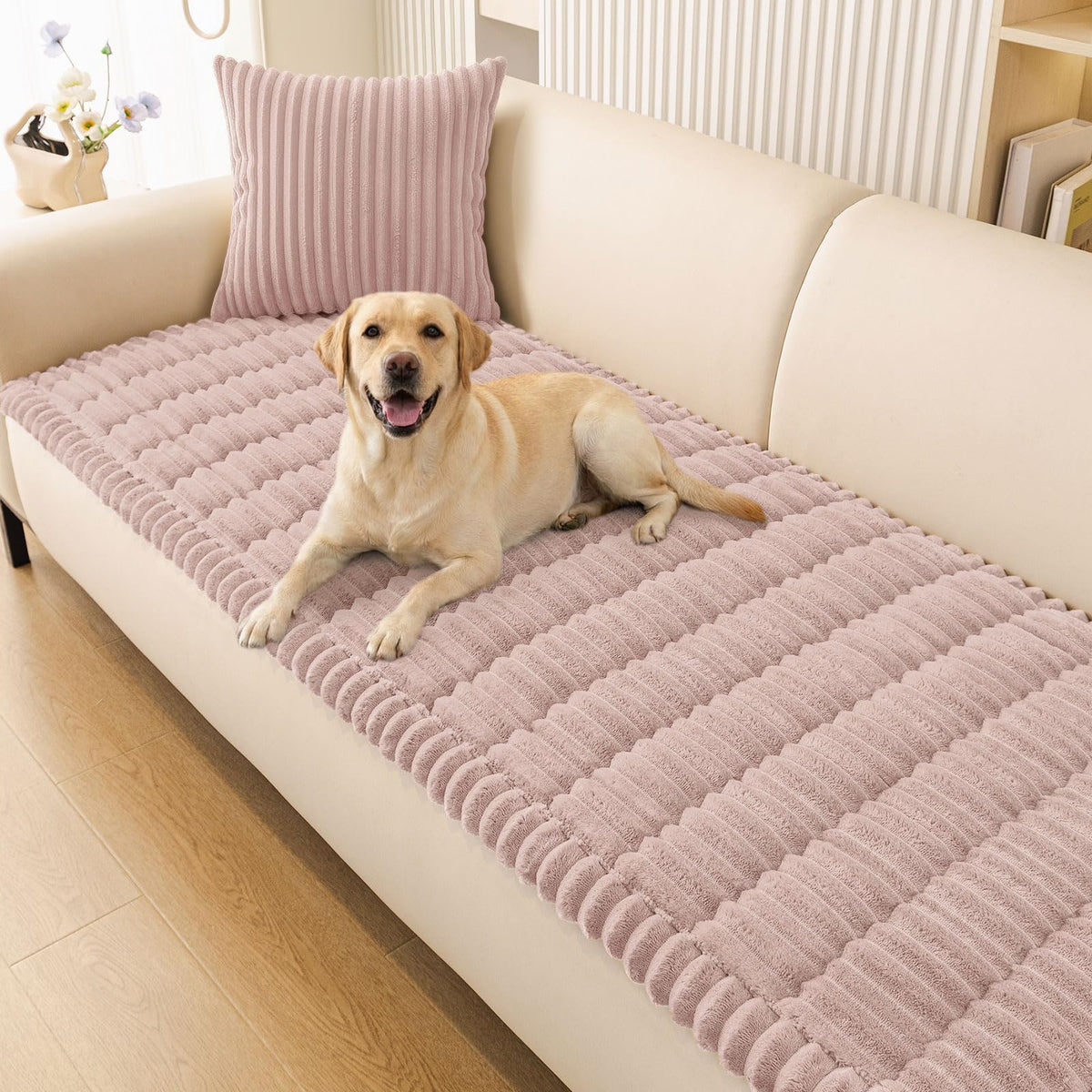 Smiry Couch Cover for Dogs, Non Slip Washable Sofa Protector for Pets