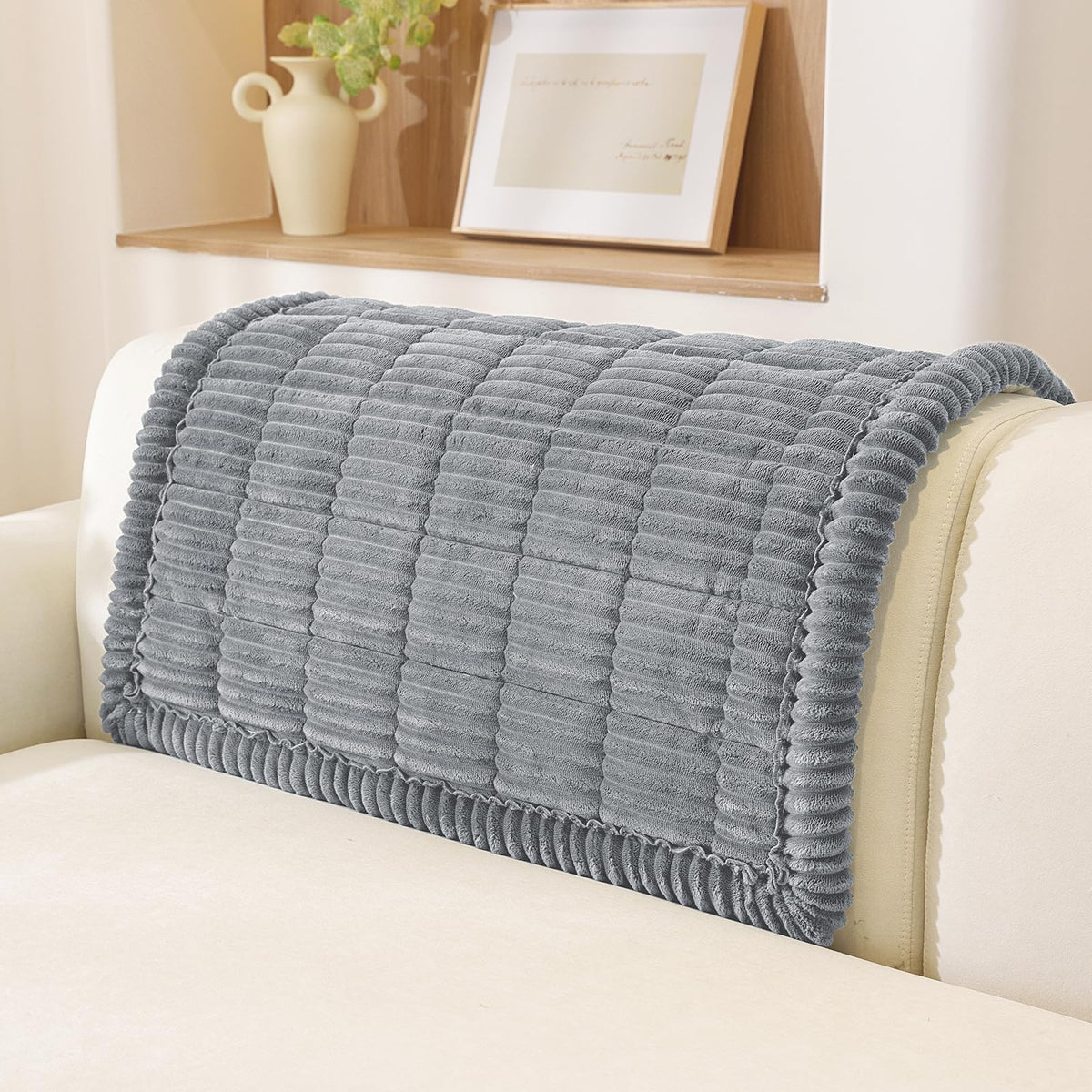 OstepDecor Couch Cover for Dogs, Washable Non Slip Sofa Cover for Pets