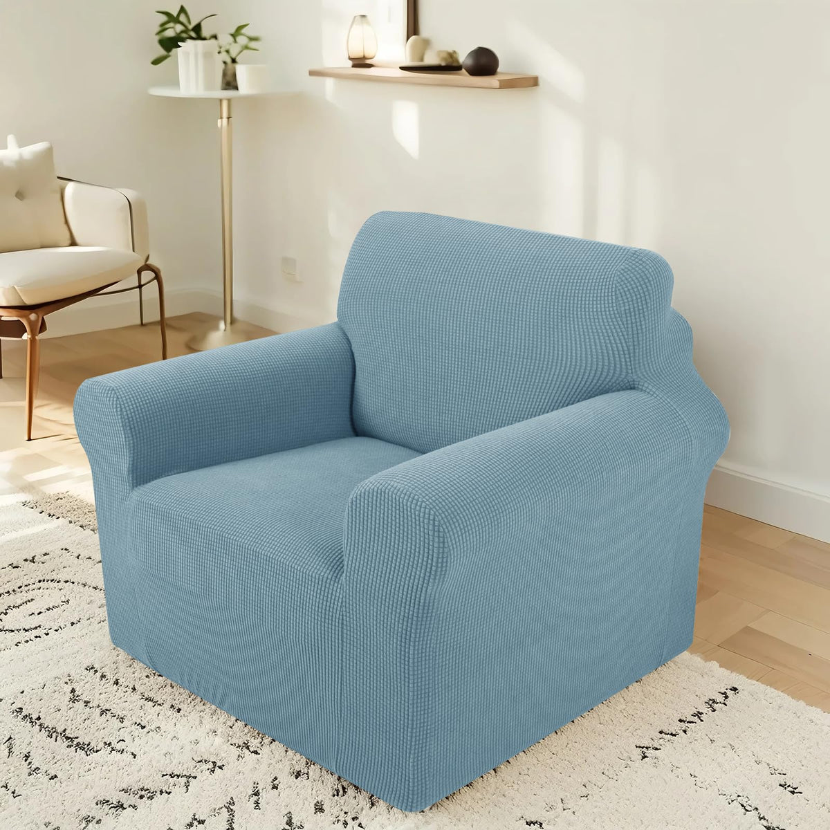 Stretch Couch Covers for Sofa Washable, Large, Chocolate