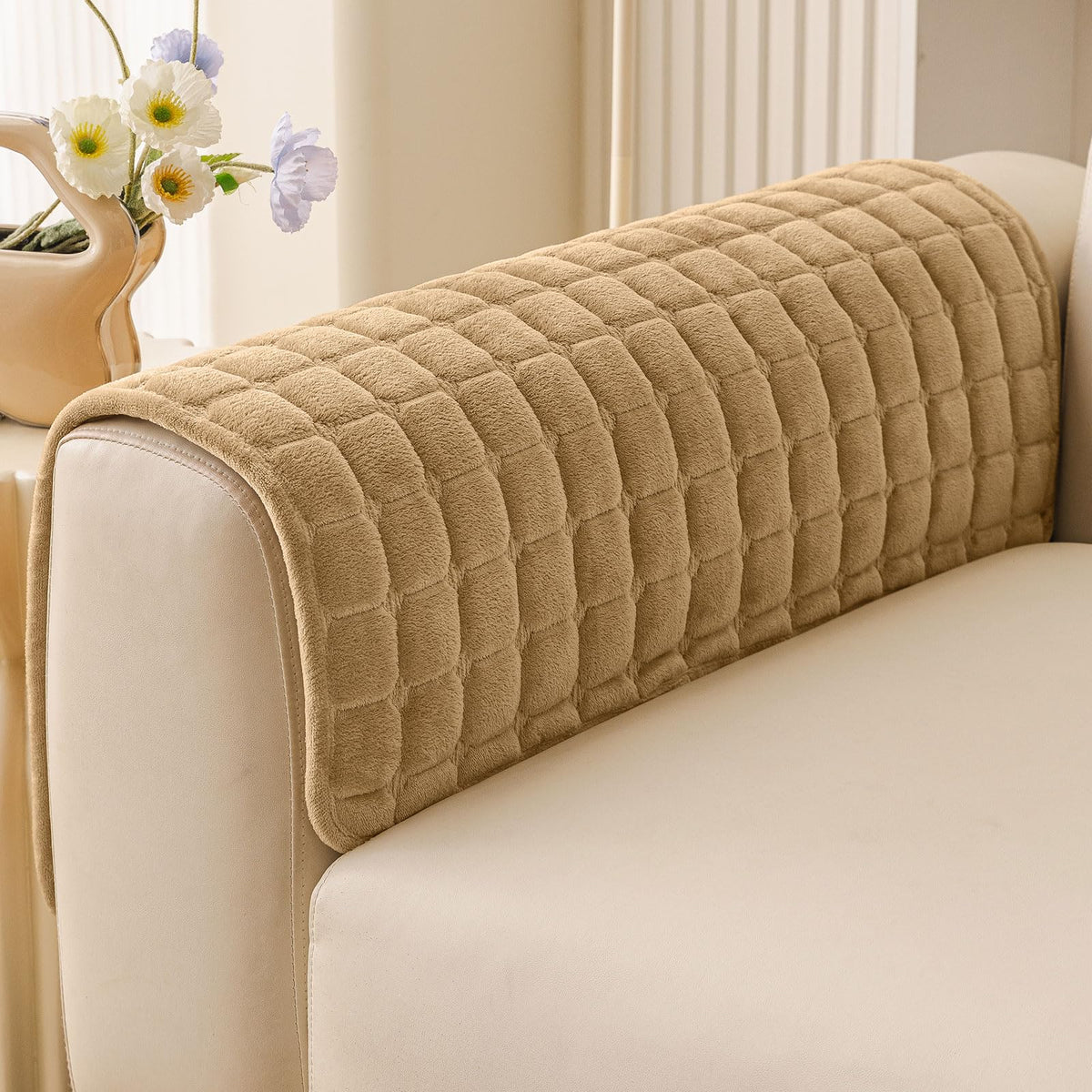 Smiry Velvet Couch Cover for Dogs, Non Slip Soft Sofa Protector for Pets