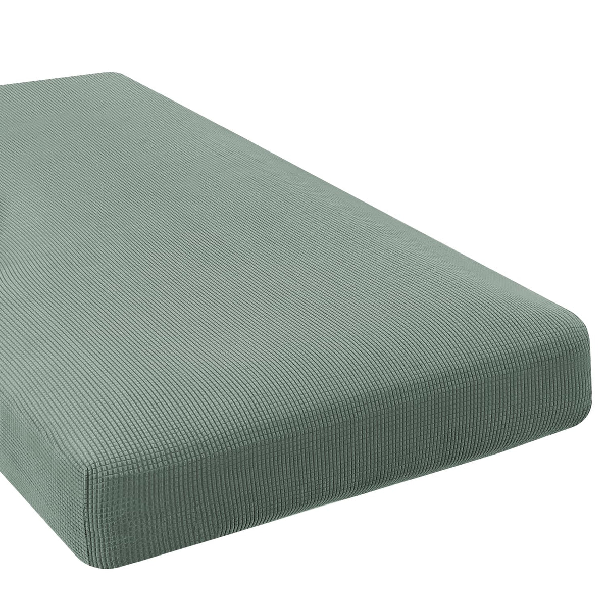 H.VERSAILTEX Super Stretch Individual Seat Cushion/Couch Slipcover Sets Thick Jacquard Textured Twill Fabric (3 Piece Sofa Covers, Sand)