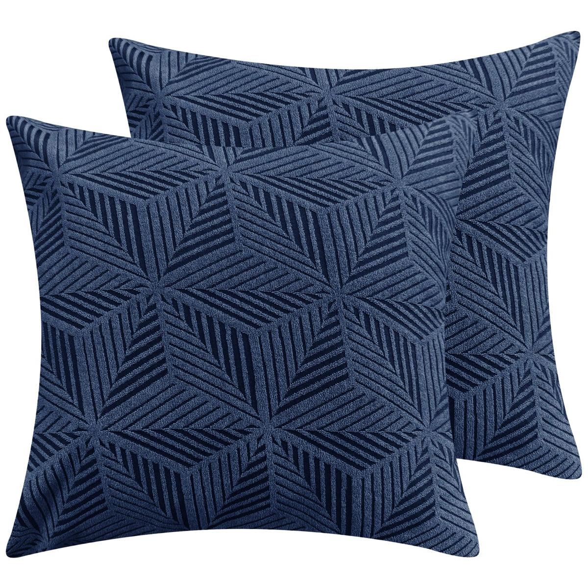 YEMYHOM 1 Piece Stretch Couch Covers for 3 Cushion Couch, Jacquard Sofa Cover with Non-Slip Elastic Bottom, Thickened Slipcover Furniture Protector for Dogs Pets (Large, Navy）