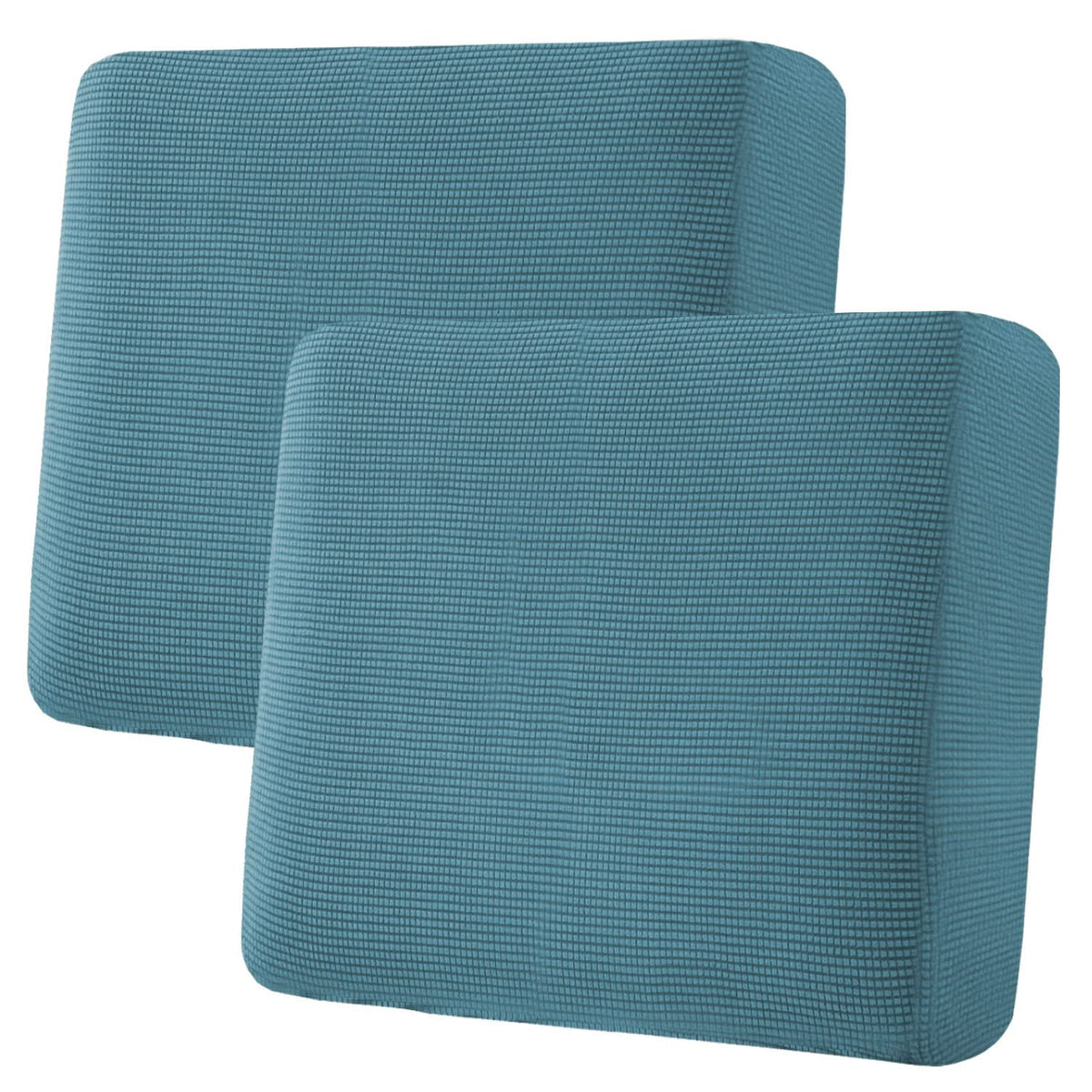 H.VERSAILTEX Super Stretch Individual Seat Cushion/Couch Slipcover Sets Thick Jacquard Textured Twill Fabric (3 Piece Sofa Covers, Sand)