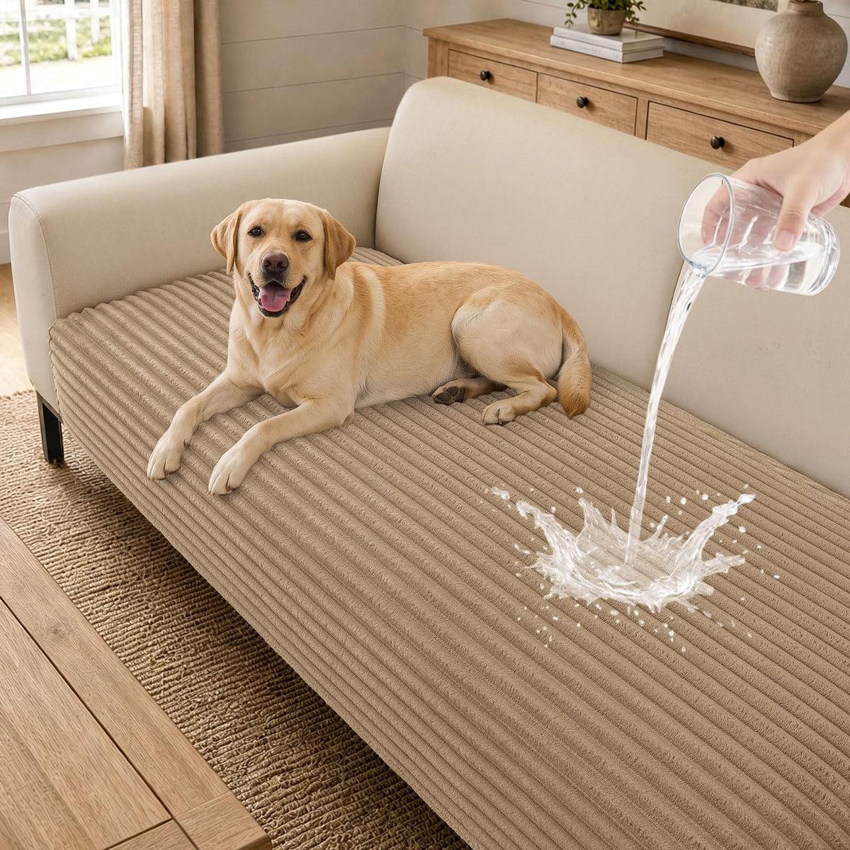hyha Waterproof Couch Cover for Dogs, Non-Slip Pet Sofa Covers Washable