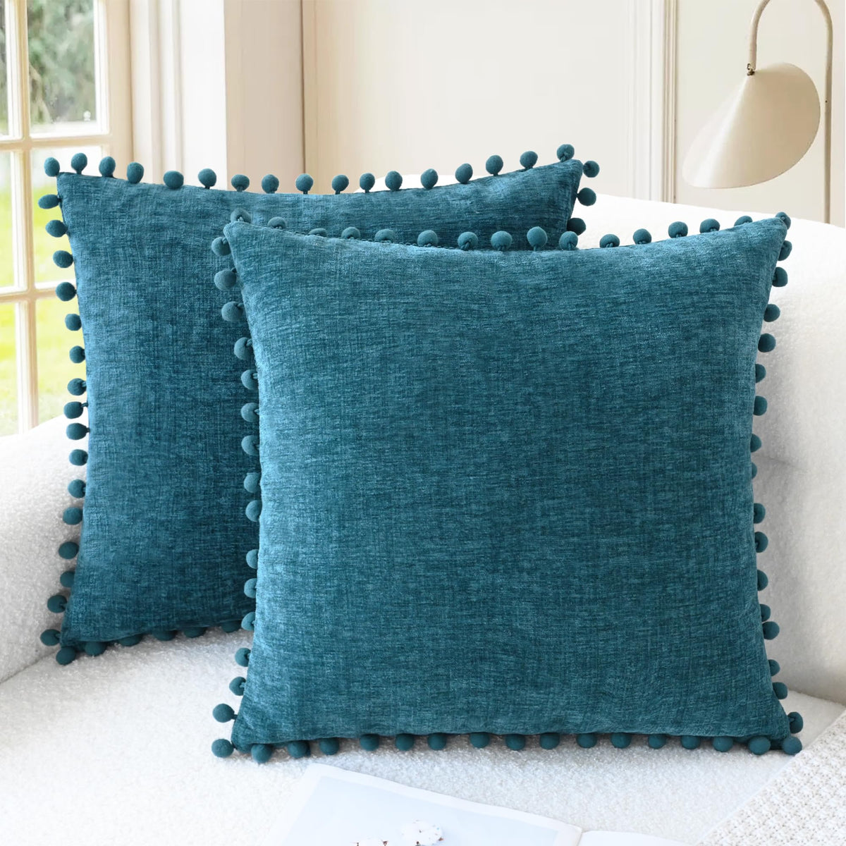 CaliTime Decorative Couch Throw Pillow Covers 20 X 12 Inches Apricot Brown
