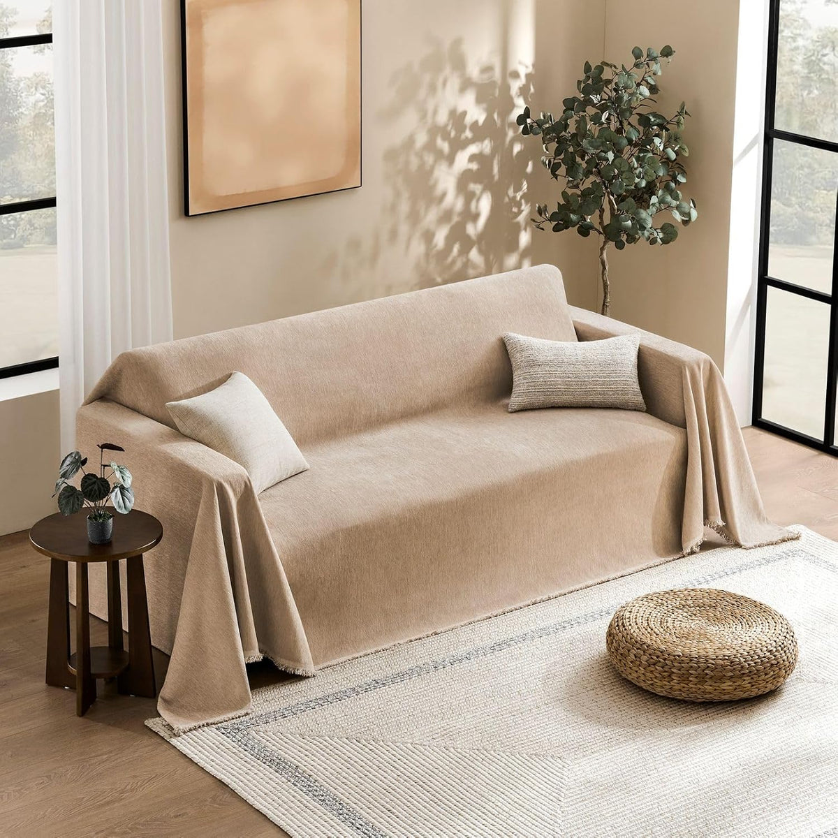 Couch Cover for Dogs Chenille Couch Cover Blanket Sectional Couch Covers