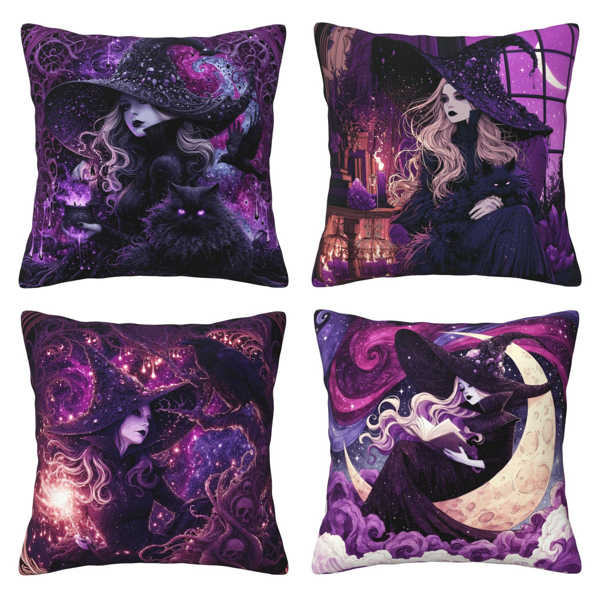 Abstract Art Throw Pillow Covers 18 X 18 Inch Set of 4 Decorative Cushion Cover Home Decor for Sofa Chair Couch Bedroom Living Room