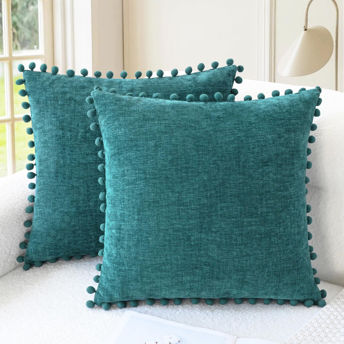 CaliTime Decorative Couch Throw Pillow Covers 20 X 12 Inches Apricot Brown