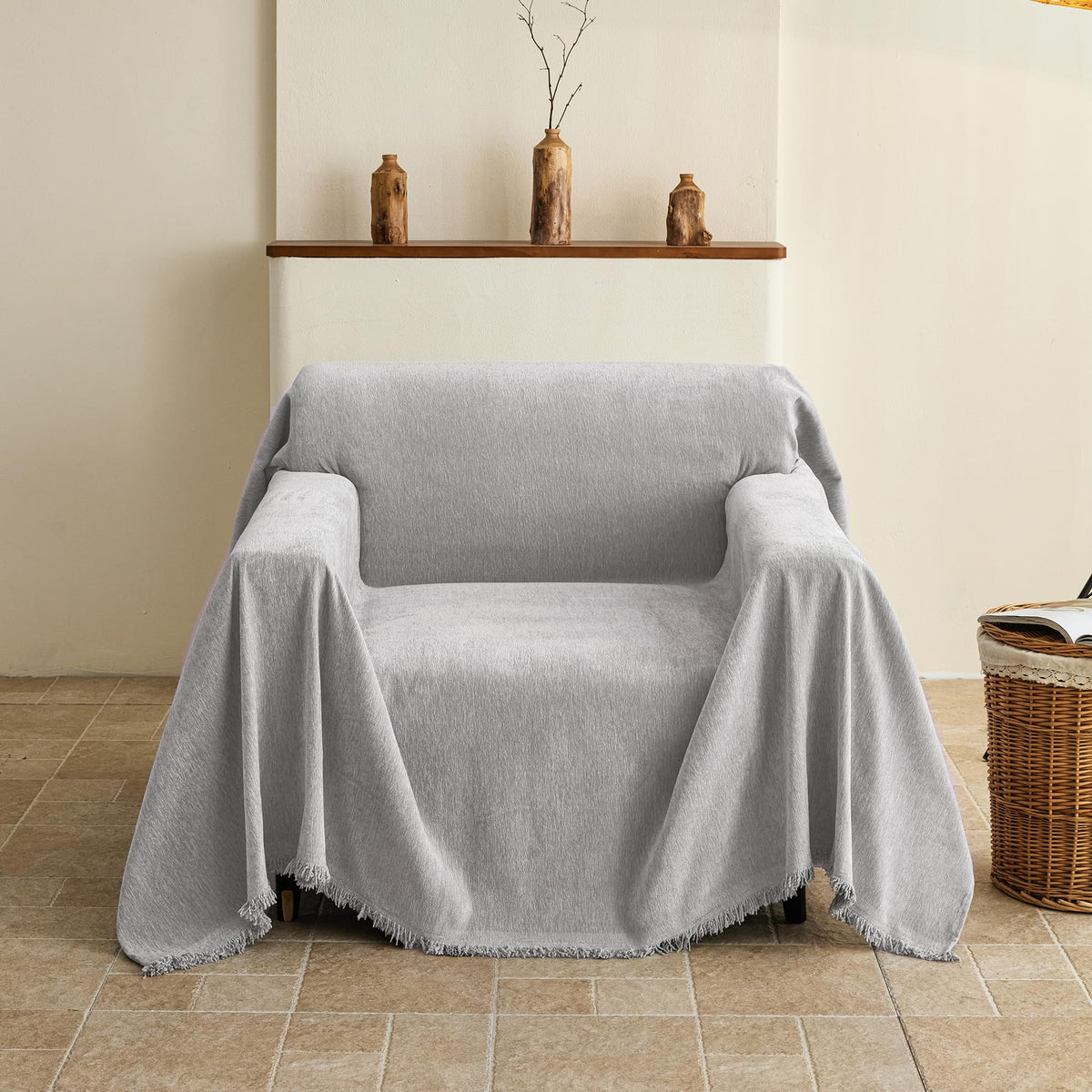 Couch Cover for Sofa, Boho Sofa Covers Washable 3 Cushion for Dogs