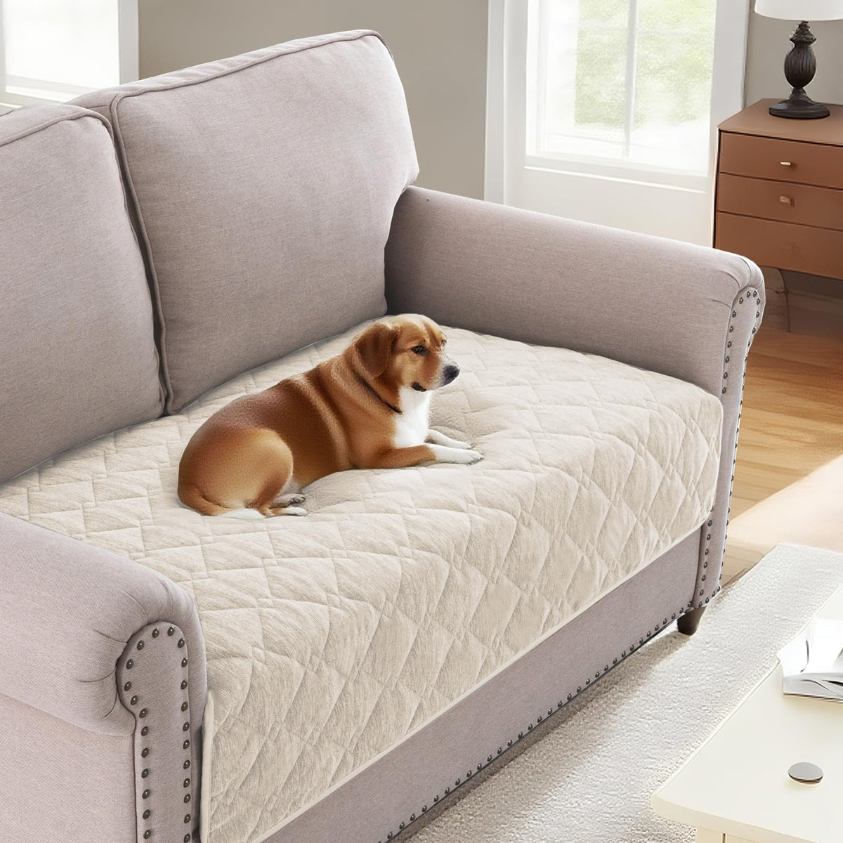 H.VERSAILTEX Couch Cover for Dogs, Non-Slip Washable Pet Sofa Protector