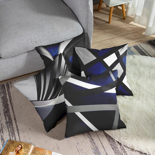 Emvency Throw Pillow Covers Set of 4, 18 x 18 Inch, Bold Stripes