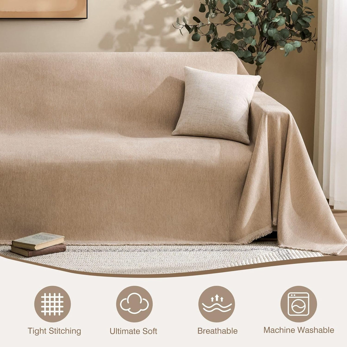 Couch Cover for Dogs Chenille Couch Cover Blanket Sectional Couch Covers
