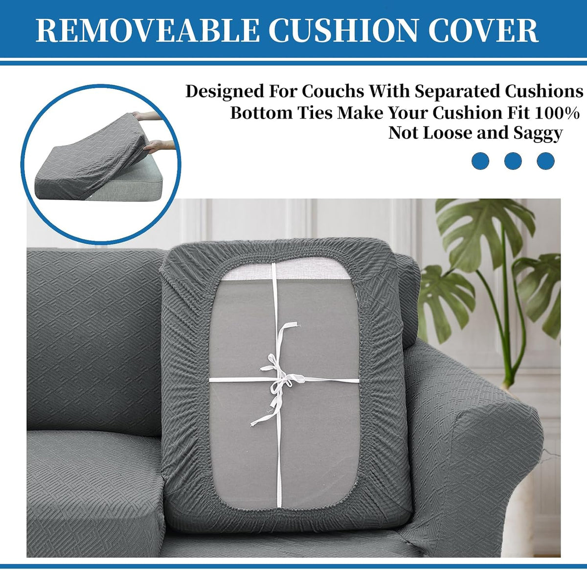 XINEAGE 4-Piece Stretch Sofa Cover, Washable Couch Covers for Dog