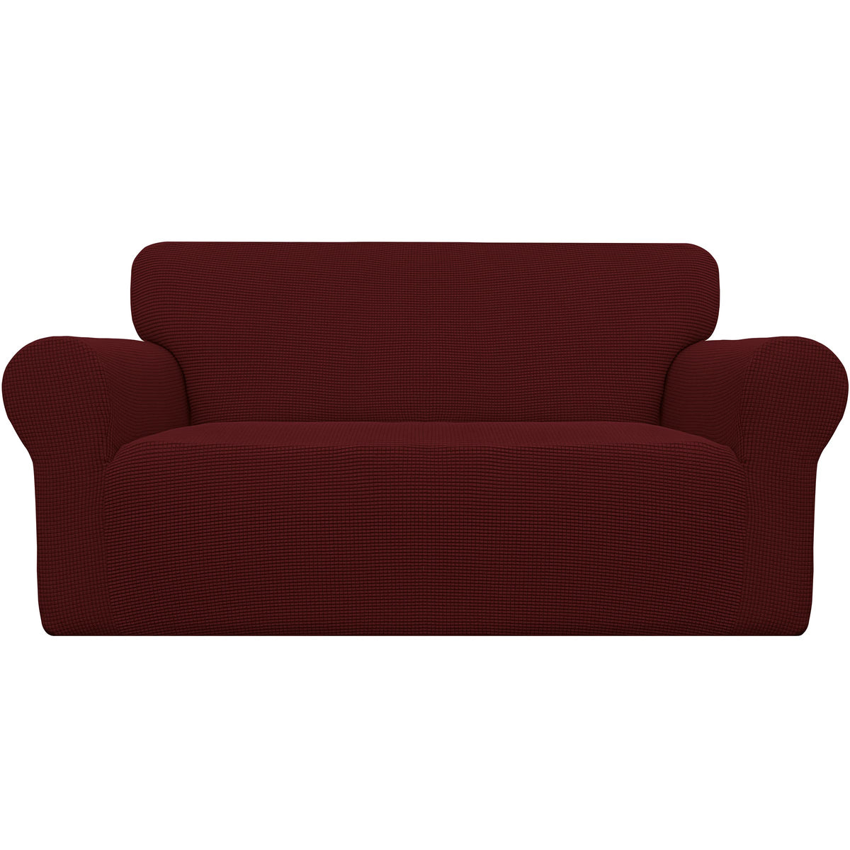 Easy-Going Stretch Loveseat Couch Covers Washable Dark Gray